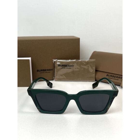 NEW Burberry BE4392U Briar Green Check Unisex Sunglasses - Picture 4 of 6